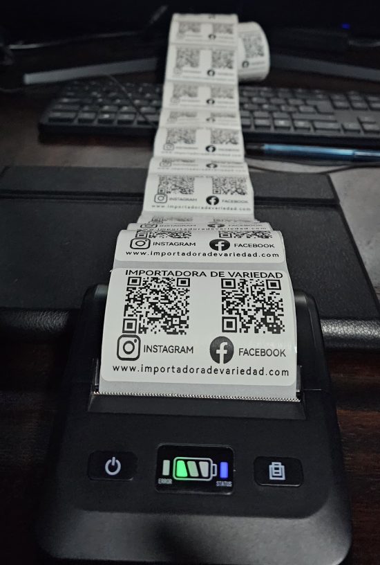 ROLLOS TERMICOS 3x2 PULGADAS 1,000 ETIQUETAS